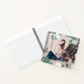 Blooming Joy Floral Christmas Foto Notitieboek (Binnen)