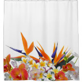 Blooming Joy-Tropical Flowers Douchegordijn (Voorkant)