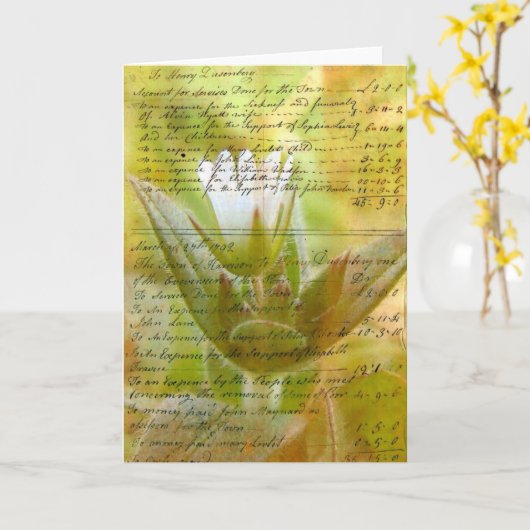 Blooming Kaart (Gele Bloem)