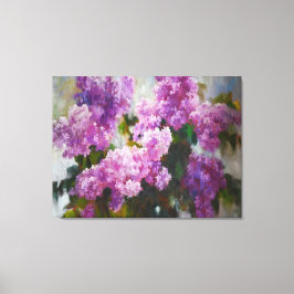Blooming Lilac – Impressionist Spring Flowers Canvas Afdruk