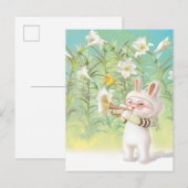 Blooming Lily Aankondigingskaart (Voorkant / Achterkant)