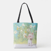 Blooming Lily Tote Bag (Achterkant)