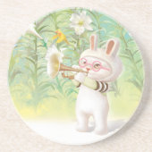 Blooming Lily Zandsteen Onderzetter (Voorkant)