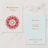Blooming Lotus Chubby Visitekaartje (Voorkant / Achterkant)