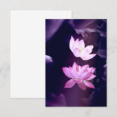 Blooming Lotus Flower Bedankkaart (Voorkant / Achterkant)