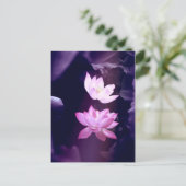 Blooming Lotus Flower Briefkaart (Staand voorkant)