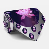 Blooming Lotus Flower Stropdas (Opgerold)