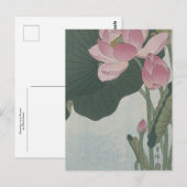 Blooming Lotus Flowers door Ohara Koson Briefkaart (Voorkant / Achterkant)