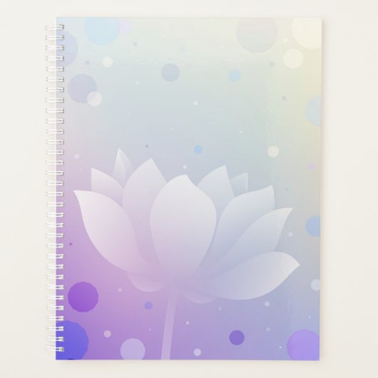 Blooming Lotus Hardcover Daily Planner (Voorkant)