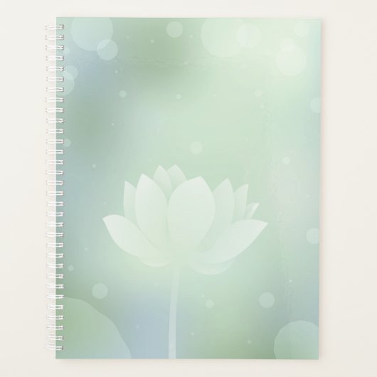 Blooming Lotus Hardcover Daily Planner (Voorkant)