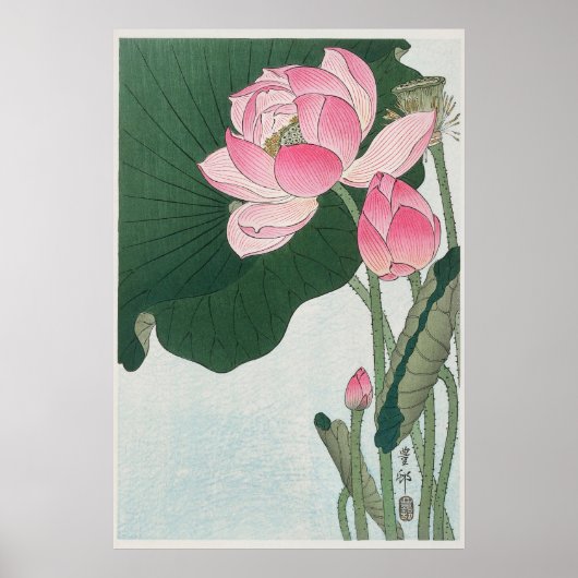Blooming Lotus Poster (Voorkant)