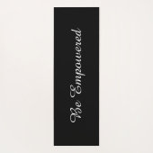 Blooming Lotus Water Lilies Black Exercise Yogamat (Achterkant)