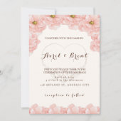 Blooming Love: A Floral Wedding Invitation Kaart (Voorkant)