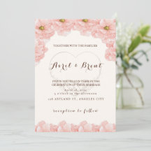 Blooming Love: A Floral Wedding Invitation
