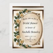 Blooming Love - Custom Bridal shower Invitations Kaart (Voorkant / Achterkant)