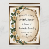 Blooming Love - Custom Bridal shower Invitations Kaart (Voorkant)