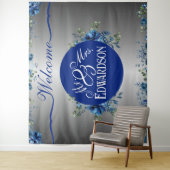 Blooming Love: een bloemrijke welkom op onze bruil Wandkleed (In situ)