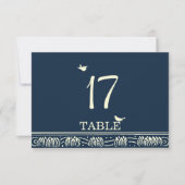 Blooming Love Tree refwi1 Table Number Kaart (Voorkant)