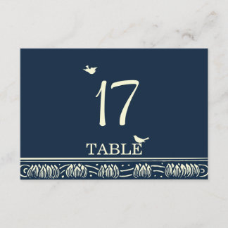 Blooming Love Tree refwi1 Table Number Kaart