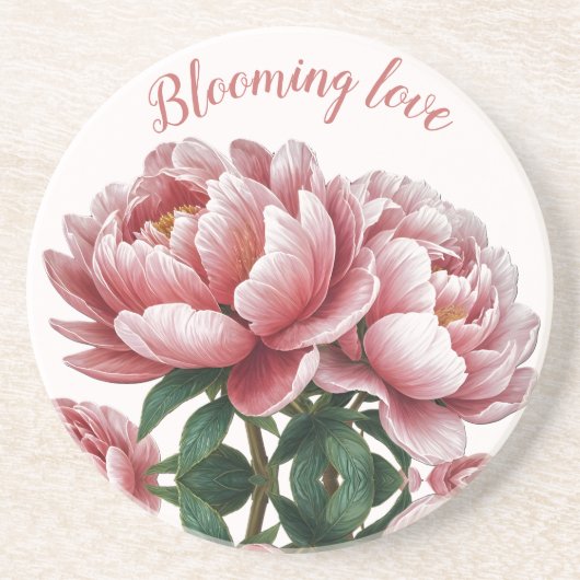 Blooming Love Zandsteen Onderzetter (Voorkant)