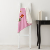 Blooming Luck: Floral St. Patrick's Sherpa Blanket Deken (In situ)