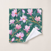Blooming magnolia bad handdoek (Wasdoekje)
