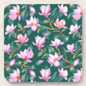 Blooming magnolia bier onderzetter (Voorkant)