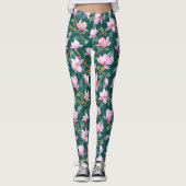 Blooming magnolia leggings (Voorkant)