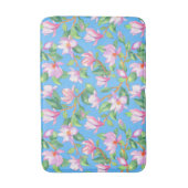 Blooming magnolia op sky blue badmat (Voorkant Verticaal)