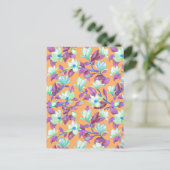 Blooming magnolia op vanilla sky briefkaart (Staand voorkant)