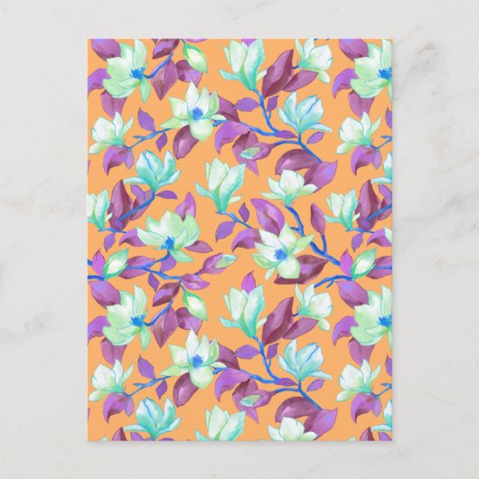 Blooming magnolia op vanilla sky briefkaart (Voorkant)