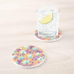 Blooming magnolia op vanilla sky zandsteen onderzetter