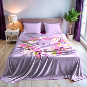 Blooming Magnolia Personalized Fleece Blanket