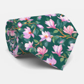 Blooming magnolia stropdas (Opgerold)