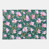 Blooming magnolia theedoek (Horizontaal)