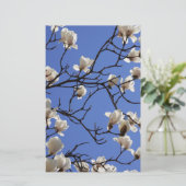 Blooming Magnolias Briefpapier (Staand voorkant)