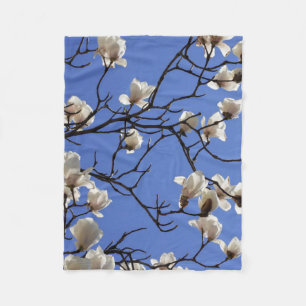 Blooming Magnolias Fleece Deken