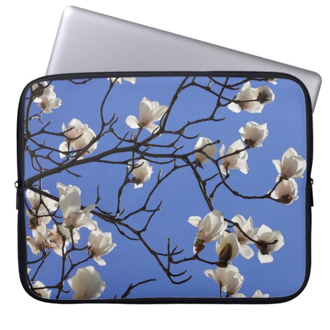 Blooming Magnolias Laptop Sleeve (Voorkant)