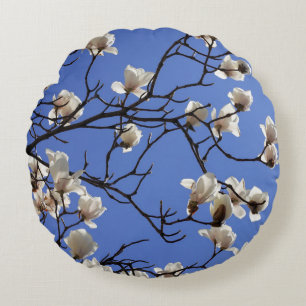 Blooming Magnolias Rond Kussen