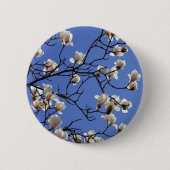 Blooming Magnolias Ronde Button 5,7 Cm (Voorkant)