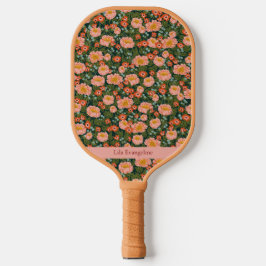Blooming Meadow Flowers Aangepaste naam Pickleball Paddle
