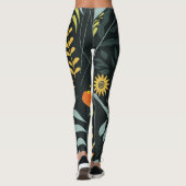 Blooming Meadow Trendy naadloos design Leggings (Achterkant)