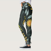 Blooming Meadow Trendy naadloos design Leggings (Links)
