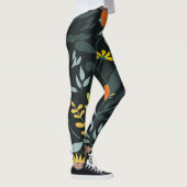 Blooming Meadow Trendy naadloos design Leggings (Rechts)