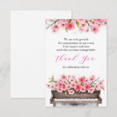 Blooming Melody Bedankkaart (Voorkant / Achterkant)