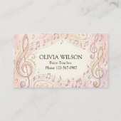 Blooming Melody Visitekaartje (Achterkant)