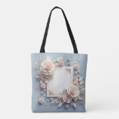 Blooming met liefde: een welkom Baby shower Tas (Achterkant)