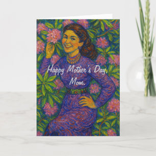 Blooming met liefde feestdagen kaart