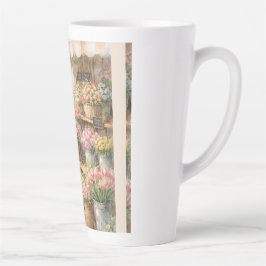 Blooming Moments Mug – Girl at Flower Shop Coffee  Latte Mok