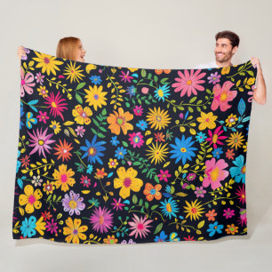 Blooming Mooi design 60x80 Fleece Deken